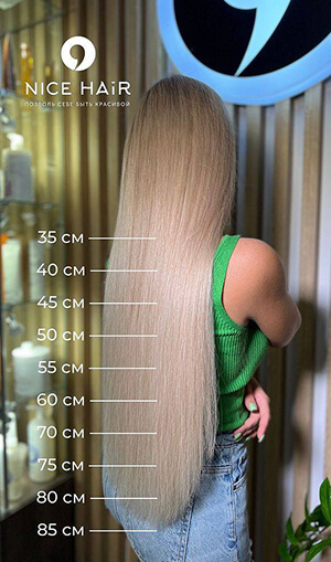 Hair extension length guide