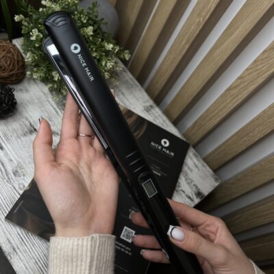 Hair straightening and curling iron