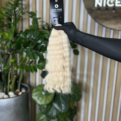 Exclusive hair, Iconic Blonde, amazing curly, 43 cm, 118 gr