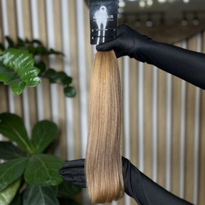 Exclusive hair, Sandy gold, soft straight, 42 cm, 93 gr