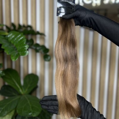 Exclusive hair, Toffee, silky wavy, 43 cm, 70 gr