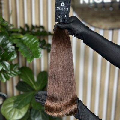 Exclusive hair, Ruby Brunette , silky wavy, 43 cm, 74 gr