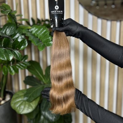 Exclusive hair, Almond, silky wavy, 41 cm, 74 gr