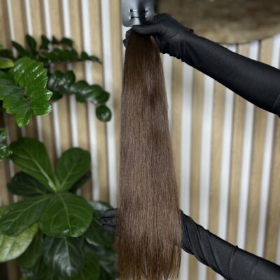 Exclusive hair, Coffee Bean, soft straight, 58 cm, 74 gr