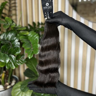 Exclusive hair, Brown Eclipse, silky wavy, 43 cm, 107 gr