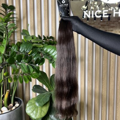 Exclusive hair, Smoky Oak, silky wavy, 64 cm, 77 gr