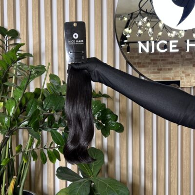 Exclusive hair, Phantom Black, silky wavy, 41 cm, 93 gr