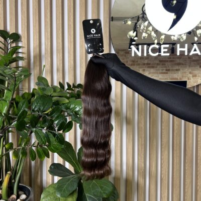 Exclusive hair, Deep Suede, silky wavy, 52 cm, 107 gr