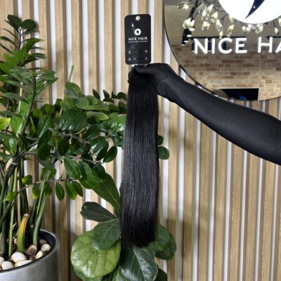 Exclusive hair, Cosmic Black, soft straight, 54 cm, 66 gr
