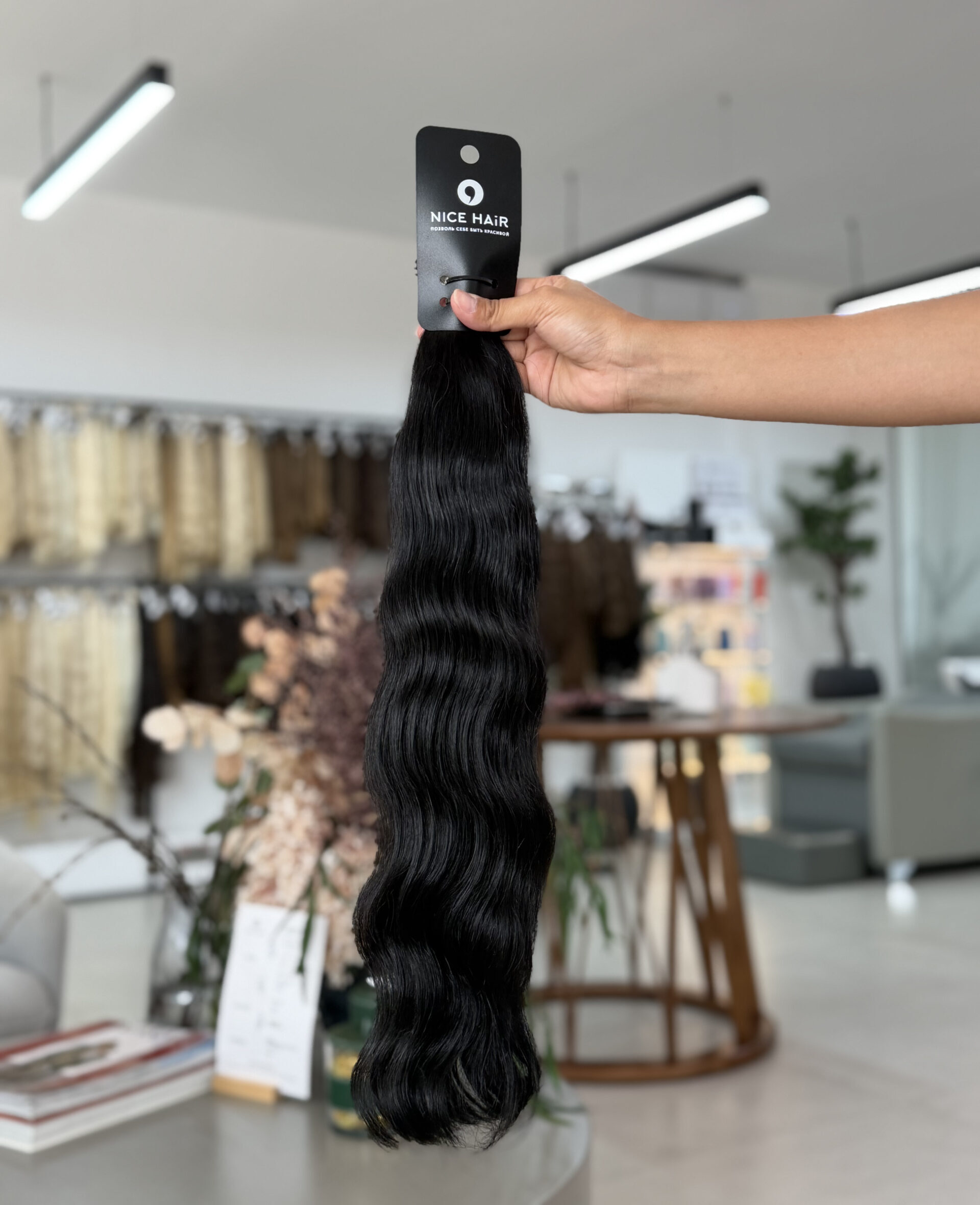 Flat keratin bonds, #1, 50 cm, 200 pcs, 130 gr. Premium category - Image 1