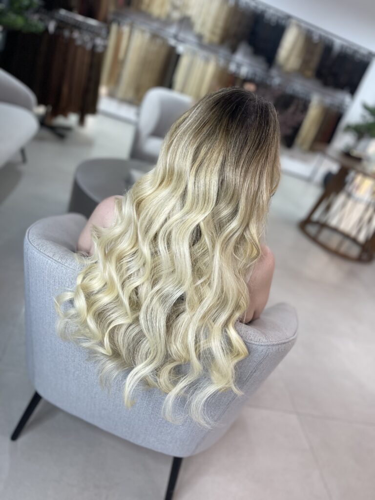 blonde hair extensions