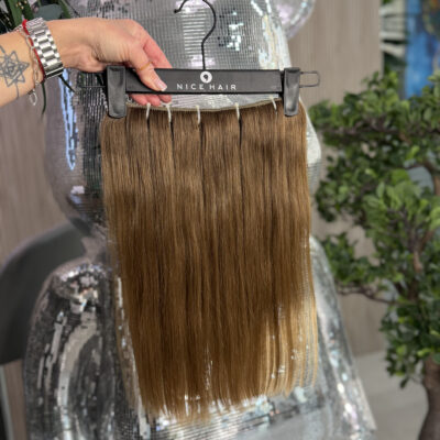Machine clip-in weft, #Almond, 40 cm, 81 gr. Exclusive category