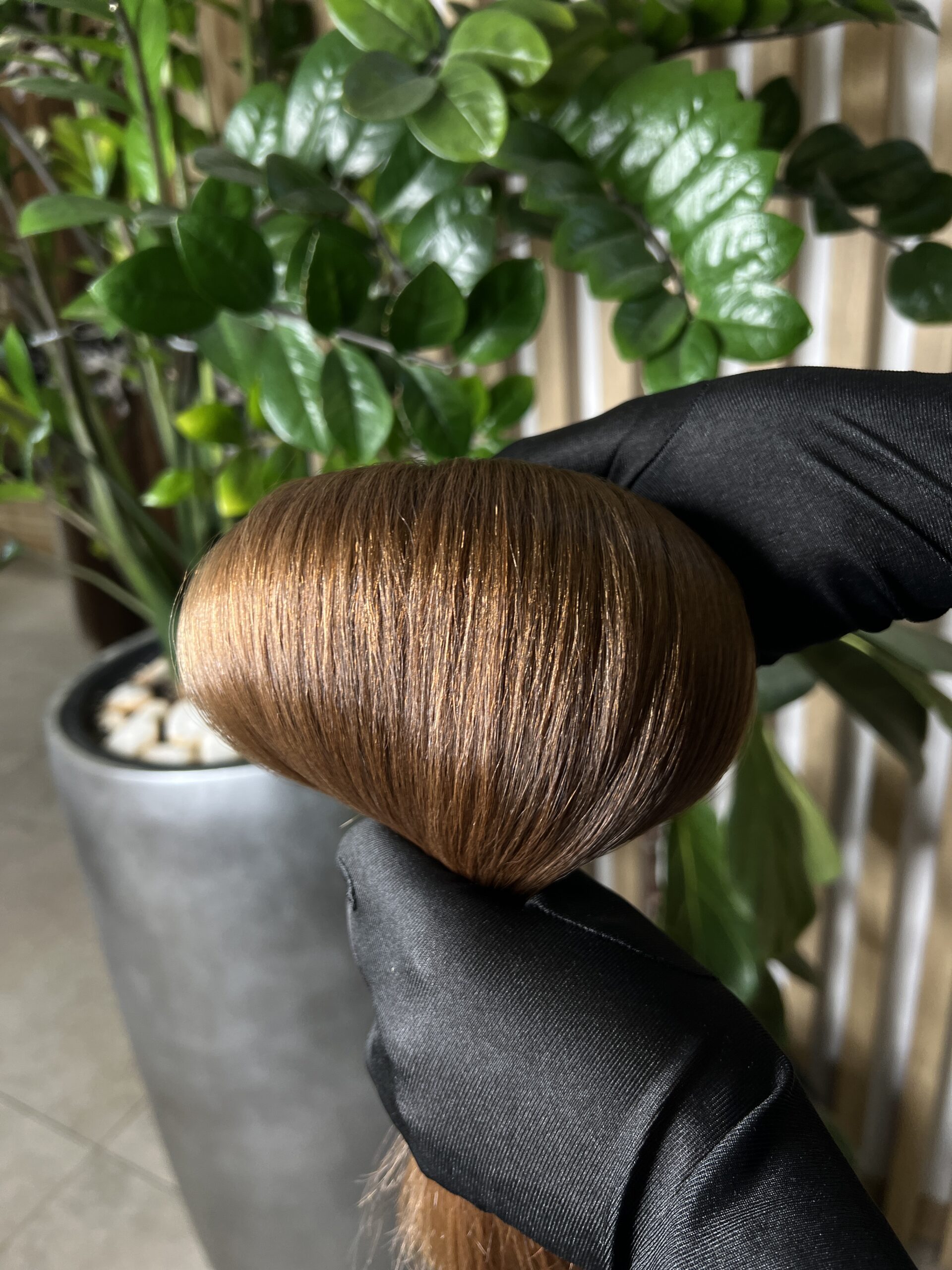 Exclusive hair, Rosewood Brown, soft straight, 40 cm, 100 gr - Image 3