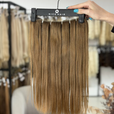 Machine clip-in weft, #Almond, 40 cm, 81 gr. Exclusive category