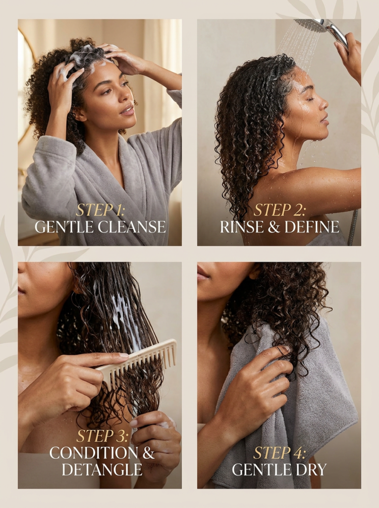 Curly hair care