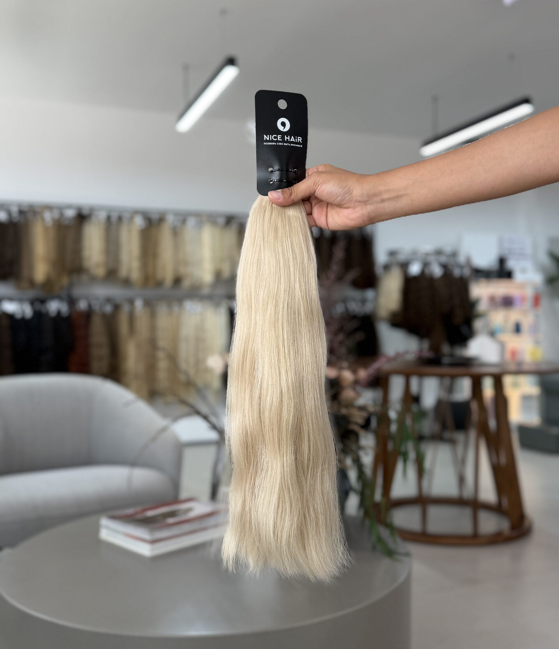 Nano bonds with the plastic tip, #60, 45 cm, 146 g, 140 pcs. Lux category - Image 1