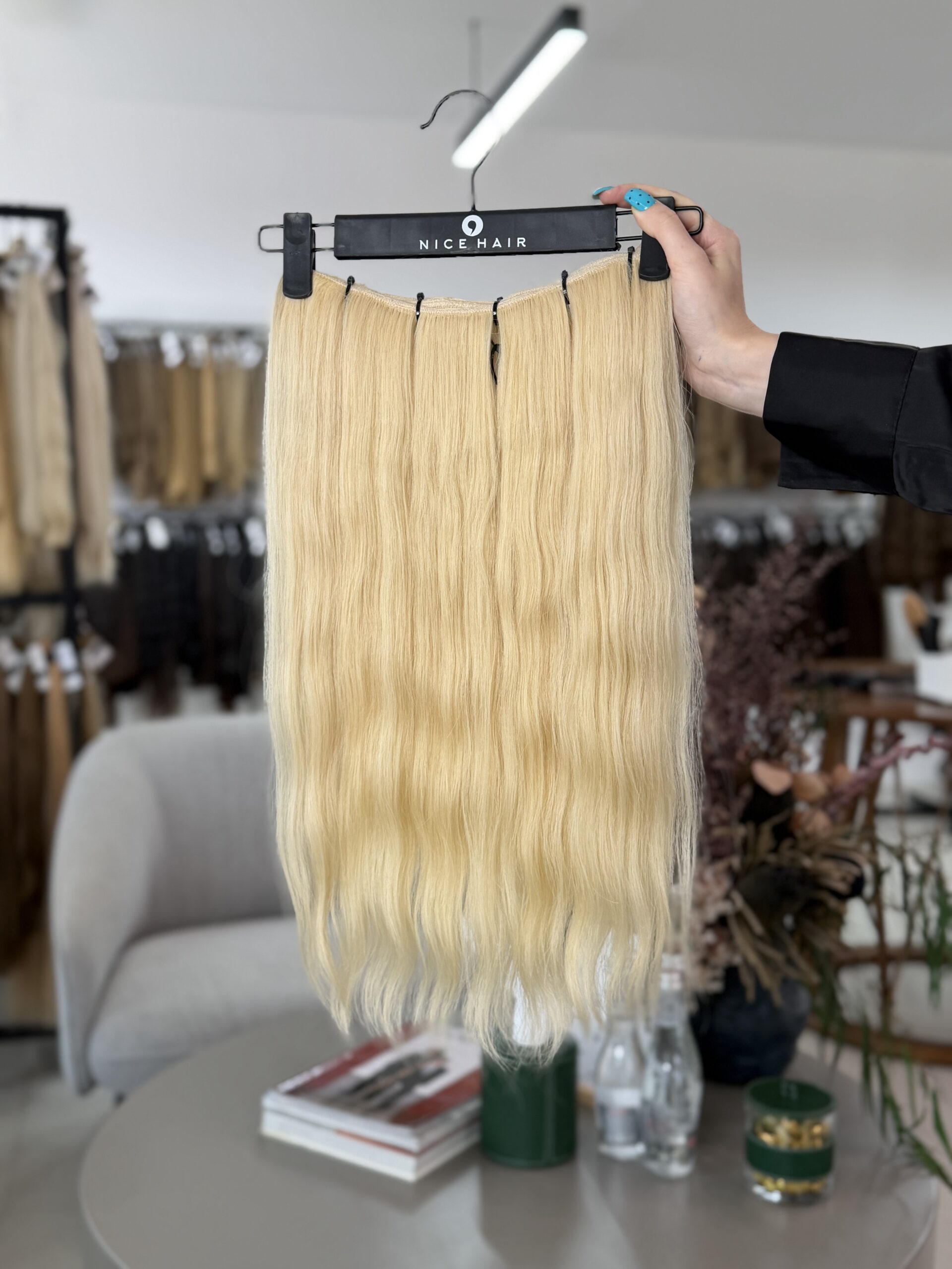 Hand-tied weft, #60, 40 cm, 85 g. Lux category - Image 1