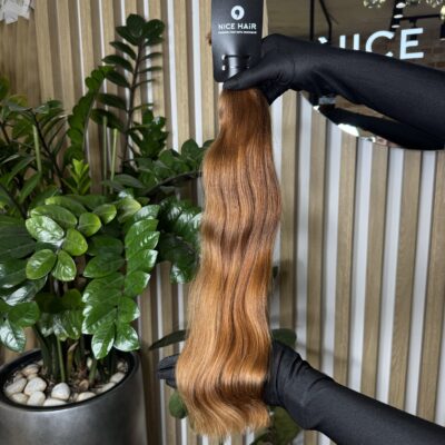 Natural copper brown hair bulk