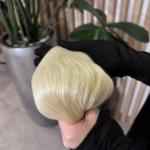 close-up to hair shade